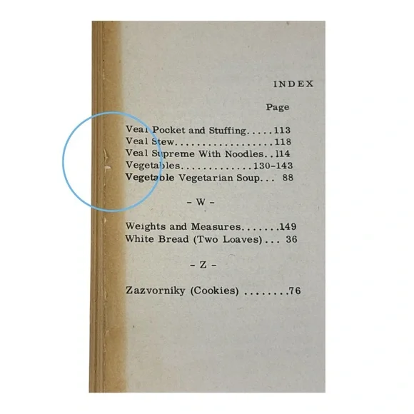 Vintage Golden Slovak Slovic-American Recipes Of St. Mary's PTA Passaic NJ 1955 - Picture 7 of 7